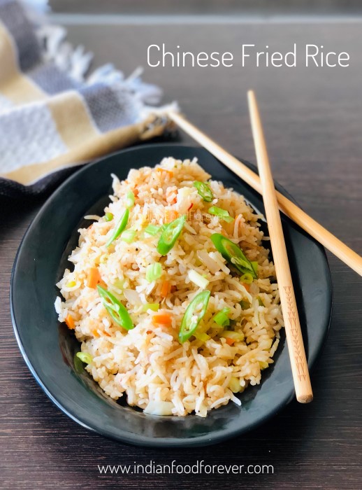 Chinese Fried Rice Restaurant Style - Indo Chinese Fried Rice